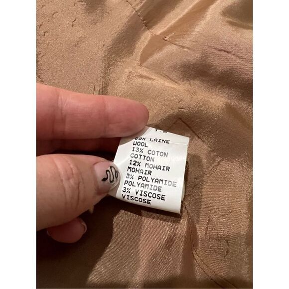 Alouette women jacket 3 buttons pocket made in France size 5 fit US size 10 - Picture 4 of 13